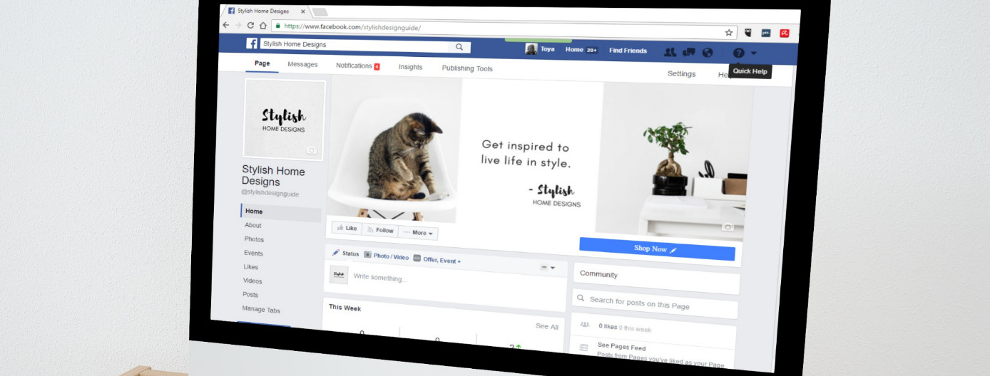 Konfiguracja strony na Facebooku